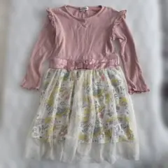 SHOO LA RUE 110 ピンク 長袖ワンピース　ディズニー