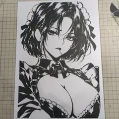 オリジナルキャラ 切り絵 アート メイド