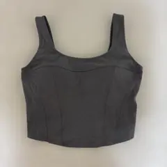 【SUKALA】デニムビスチェブラトップ(Mサイズ/チャコールグレー)