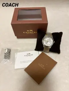 【極美品】COACH シグネチャー レディース腕時計 バイカラー 箱付きのサムネイル