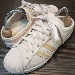 アディダス スーパースター ミュール ベージュ 24センチ