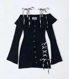 OLIVE des OLIVE ニットワンピ ブラック