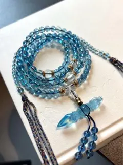 ⭐︎【天然】アクアマリン ブレスレット 6.2mm 53.7g