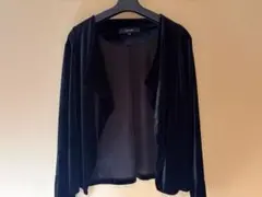 ベルベット オープンフロントカーディガン