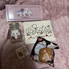 ちいかわ　バレンタイン　空き缶　空き瓶　ポーチ　ステッカー　スクィーズうさぎ