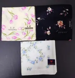 新品レデースブランドハンカチ　3枚セット