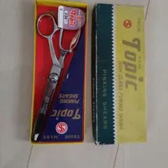 주제: 상자가 달린 단조 핑킹 가위