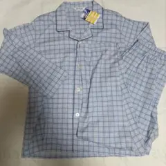新品　グンゼ　長袖　薄手　パジャマ　メンズ　Lサイズ　ブルー　紳士　前開き