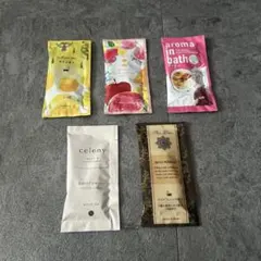 即日発送:入浴剤各種5パックセット