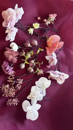 【結婚式・前撮りに】和装ヘア　パーツ10点セット　和装小物