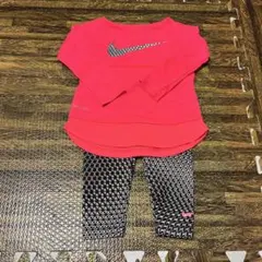 ナイキ　80 NIKE セットアップ　長袖　ズボン　レギンス　ピンクbaiya