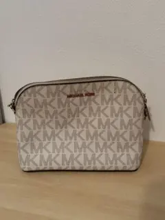 マイケルコース　ショルダーバッグ　MK総柄　チェーン　バニラ