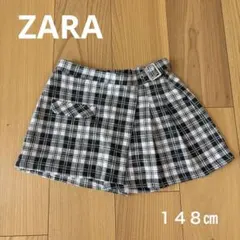 ZARA キッズ チェック柄パンツスカート 148㎝