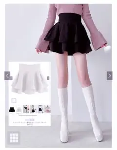 ♡ GRL インパン裏地付きフレアミニスカート gm772 ♡