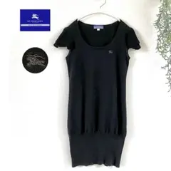 ✨ BURBERRY BLUE LABEL フレンチスリーブロングニット　38