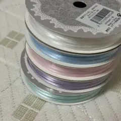 両面サテンリボン　3mm×10m ユザワヤ　セット
