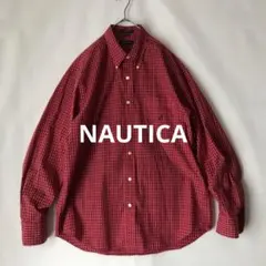 【秋物】NAUTICA ノーティカ チェックシャツ L