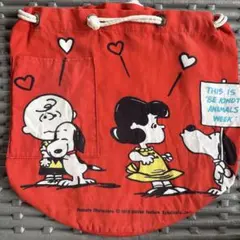 Peanuts スヌーピー 巾着バッグ 1970年 ヴィンテージ 2026年最新】スヌーピー 巾着 レトロの人気アイテム - メルカリ