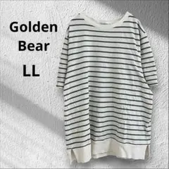 ◆ゴールデンベア　ボーダー ワッフルカットソー　LL 半袖　男女兼用　綿100のサムネイル