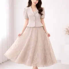 極美品✨スナイデル ジャケット レーススカート セットアップ およばれ 上品