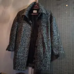 MURUA ウール混紡 ピーコート グレー系