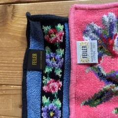 FILLER 花柄タオルハンカチ 2枚