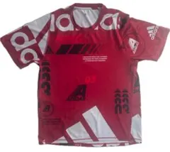 【発汗しても快適】CLIMALITE adidas アディダス ロゴ シャツ L