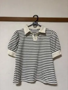 miro amurette ボーダー ポロシャツ 半袖