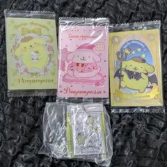 ポムポムプリン ウエハースカード シール風チャームガチャガチャ Sanrio
