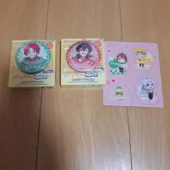 新品　カラフルピーチ　缶バッジ じゃぱぱ、ゆあんくん 、マグネット