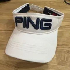 PING ホワイトバイザー ONE SIZEのサムネイル