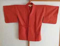 道中着　着物羽織　オレンジ