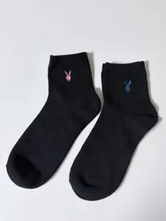 PLAY BOY 濃紺　ショートソックス2足セットのサムネイル
