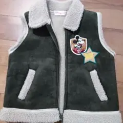 ②ミッキーマウスベスト120㎝美品