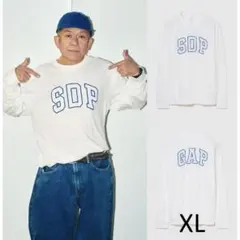 GAP x スチャダラパー アーチロゴ ロングスリーブTシャツ ロンT 白灰
