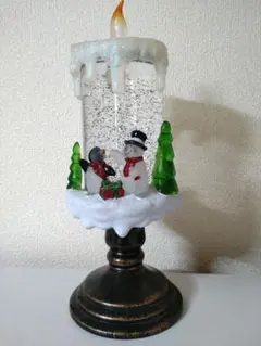 スノードームライト　置物　クリスマス