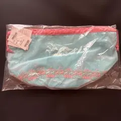 近沢レース　マチ付ラメ巾着ポーチ　馬　メリーゴーランド