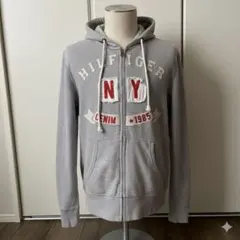 TOMMY トミーヒルフィガーデニム　パーカー　グレー　M トレーナー