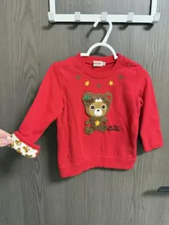 ミキハウス　トレーナー　80cm 赤