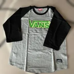 VANS ラグラン 七分袖 Tシャツ グレー ブラック Sのサムネイル