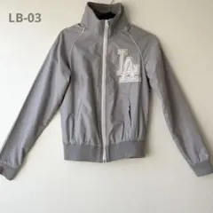 【13】中古美品 LB-03 LAロゴ トラックジャケット グレー Ｓ〜Mサイズ