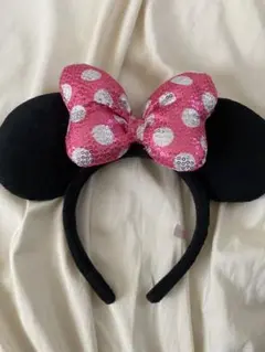 ミニーマウス風カチューシャ