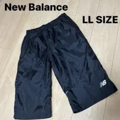 ニューバランス　LLハーフパンツ　ナイロン　黒　7部丈　スポーツウェア　ボトムス