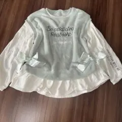 リボン付きミントグリーントレーナー