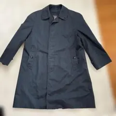 BURBERRY 英国製 ヴィンテージ メンズ ステンカラーコート ネイビー