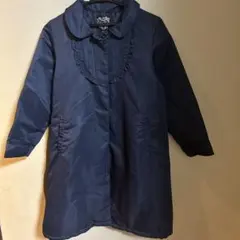 motherways中綿薄手ネイビーコート 140