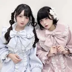 ホワイト♡夢展望♡ディアマイラブ♡丸襟ヨークリボンフリルコート