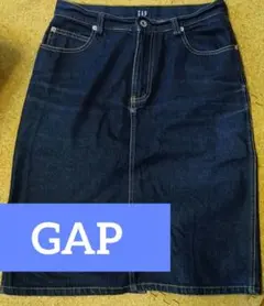 GAP ダークデニム タイトスカート ひざ丈