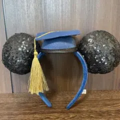 ディズニーリゾート　ミッキー　カチューシャ　卒業帽　卒業　スパンコール