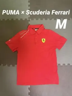 PUMA×Ferrari プーマ フェラーリ 半袖ポロシャツ メンズM レッド